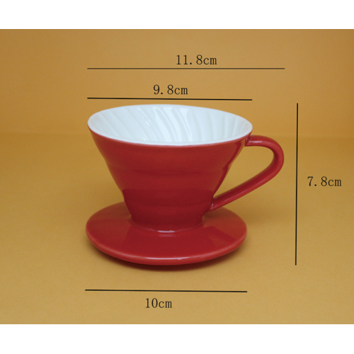 Taza de filtro de café de cerámica con gotero V60
